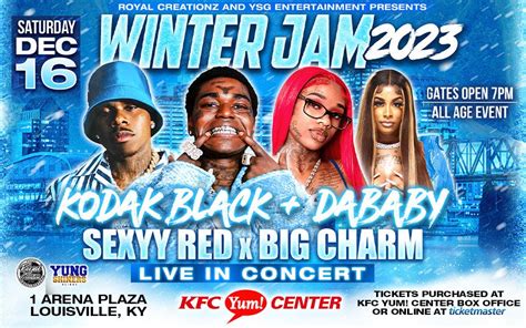 CANCELED- Kodak Black, DaBaby, Sexyy Red, & Big Charm | KFC Yum! Center