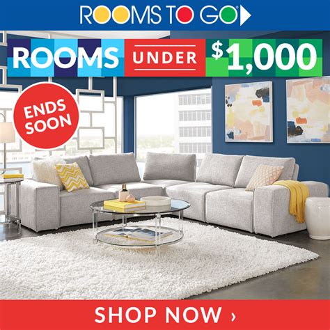 These deals can’t last forever! Shop the Rooms To Go Rooms Under $1,000 Sale today and save on ...