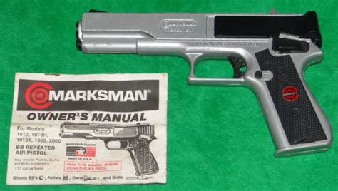 VINTAGE MARKSMAN REPEATER .177 Cal BB Gun Air Pistol w/ Manual $29.99 - PicClick