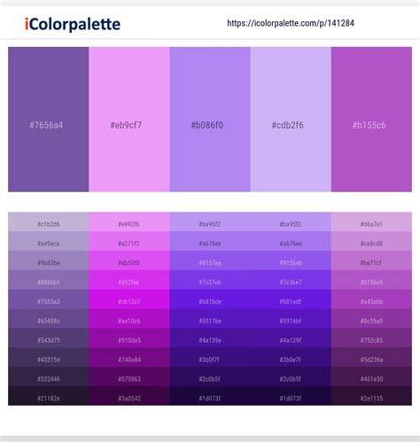Purple Grey Paint Color, Purple Color Names, Purple Color Schemes ...