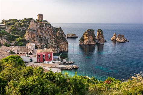 Village of Scopello in Sicily | Stock image | Colourbox