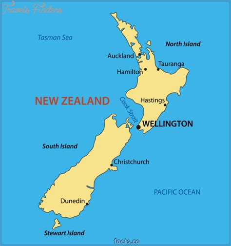 Map Of New Zealand With Cities - TravelsFinders.Com