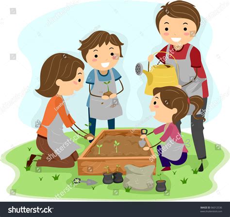 Family garden clipart: 1.176 billeder, stock-fotos og -vektorer ...