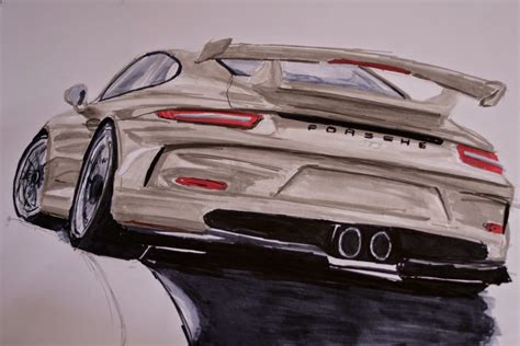 Porsche 911 Drawing at GetDrawings | Free download