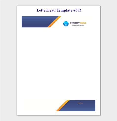 34+ Free Printable Letterhead Templates | Letterhead template word, Free letterhead templates ...