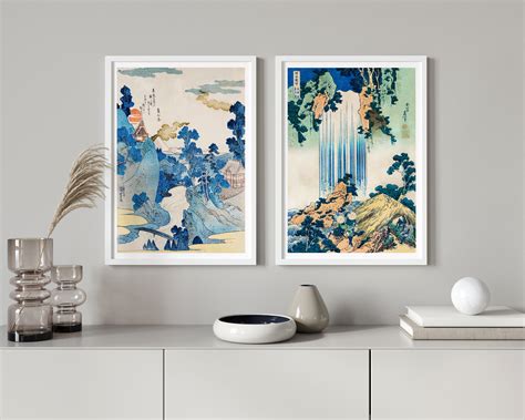 Japanese Wall Art Set of 2 Prints Vintage Printable Wall Art - Etsy