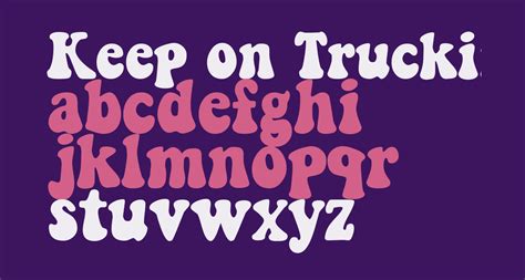 Keep on Truckin free Font - What Font Is