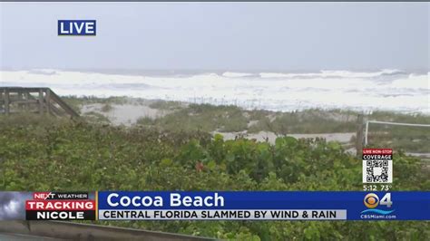 Cocoa Beach struck by Tropical Storm Nicole - YouTube