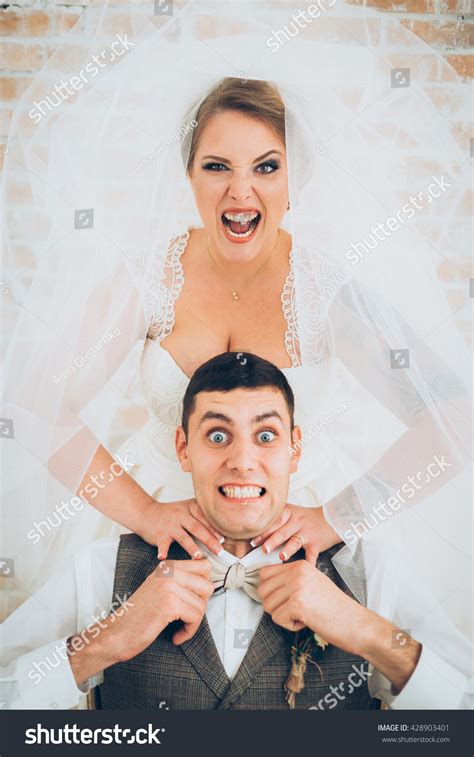 Crazy Funny Bride Groom Happy Wedding Stock Photo 428903401 | Shutterstock