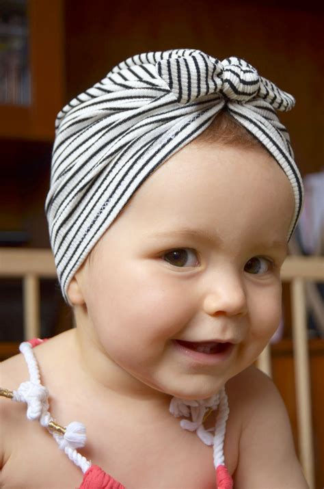 Bow Turban- baby bow turban- turban- Bow Headband Hat- baby turban- Newborn hat -toddler turban ...