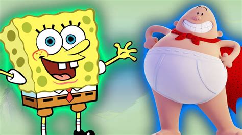 Captain Underpants and SpongeBob SquarePants Finger Family Songs ...