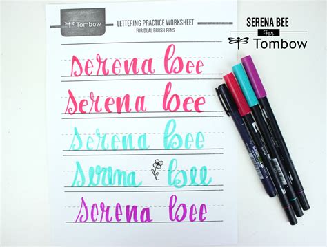 My Lettering Story with the New Tombow Lettering Sets