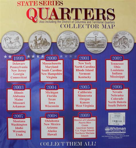 Free Printable Printable State Quarters Checklist - Printable Templates by Nora