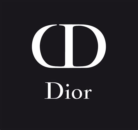 the word dior in white on a black background