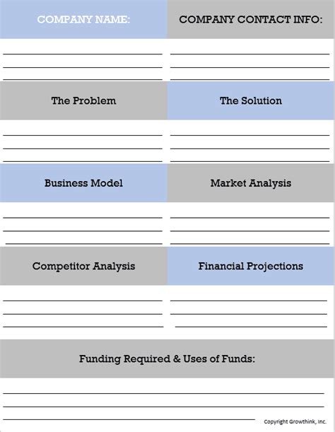 One Page Business Plan Template & How-To Guide [Updated 2024]