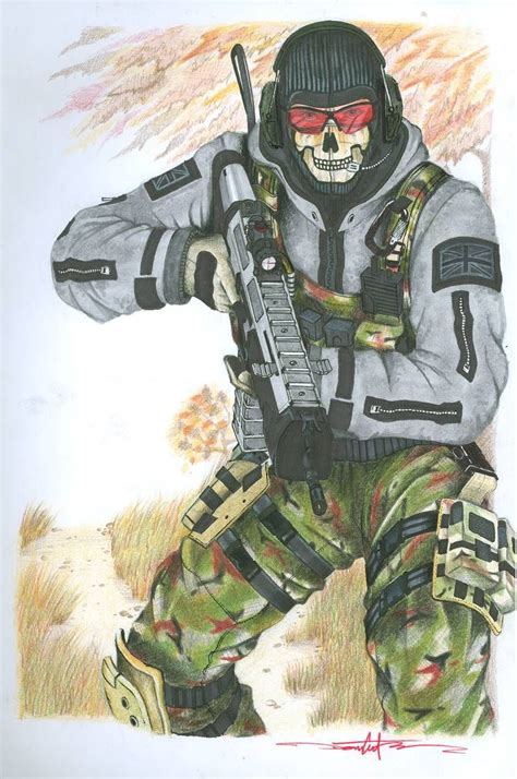 Ghost - MW2 by Schwarze1 on DeviantArt | Call of duty zombies, Call of duty ghosts, Call of duty ...