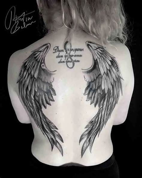 Fallen Angel Wings Tattoo