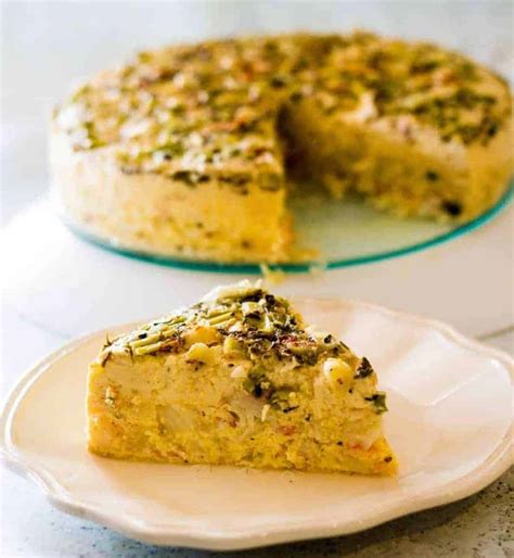 Pressure Cooker Crustless Crab Quiche - TwoSleevers