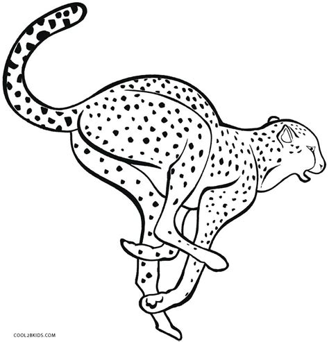 Cheetah Running Coloring Pages at GetColorings.com | Free printable colorings pages to print and ...