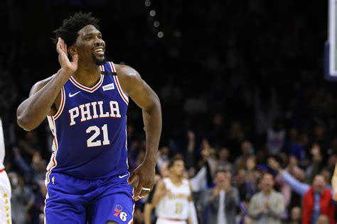 Joel Embiid celebrates career-high 49 points with dance - Yahoo Sport