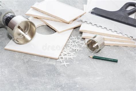 Ceramic Tiles and Tools for Tiler, Tiles Installation. Home Improvement, Renovation - Ceramic ...