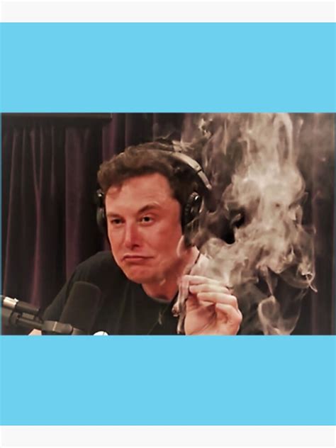 "Elon Musk Smoking Weed " Poster for Sale by UncommonTeen | Redbubble