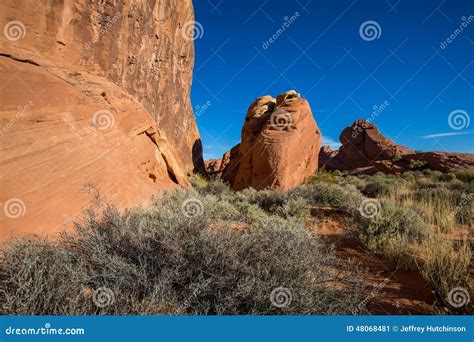 Rock Formations in Southwest United States Stock Image - Image of alone, background: 48068481