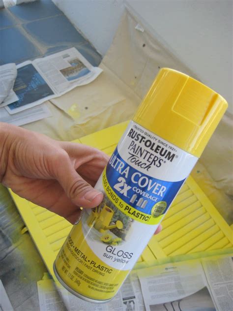Sun yellow Rust-Oleum spray paint makes everything cuter! (Click ...