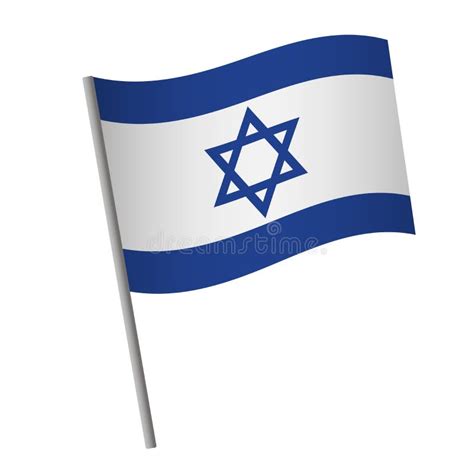 Israel Flag Icon stock vector. Illustration of national - 2039115