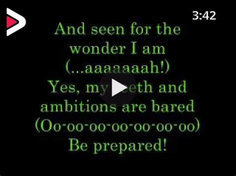 Be Prepared lyrics دیدئو dideo