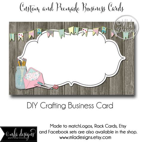 Craft Business Card Template Crafting Business Card Made