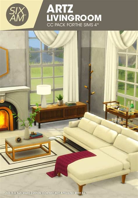 21+ Stunning Sims 4 Living Room CC Sets For A Cozier More Personal Home