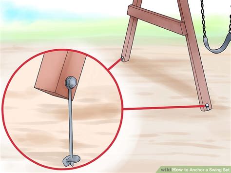 3 Ways to Anchor a Swing Set - wikiHow