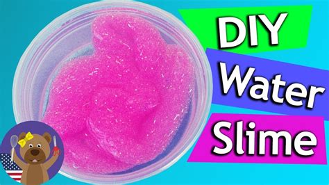 Homemade Water Slime | Glitter Glue Slime with WATER | DIY Experiment - YouTube