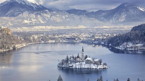 Oft Photographed Lake Bled Slovenia In Winter wallpaper | nature and ...