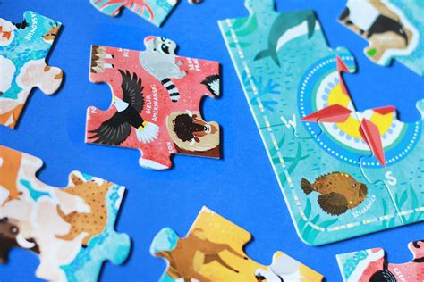 Puzzle: Map of the World. Animals. on Behance