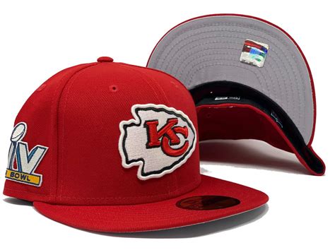 KANSAS CITY CHIEFS 55TH SUPER BOWL ON FIELD RED NEW ERA FITTED HAT ...