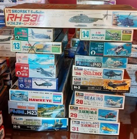 VINTAGE FUJIMI 1/72 model aircraft kits sea king CHOOSE PLANE KIT Japan ...