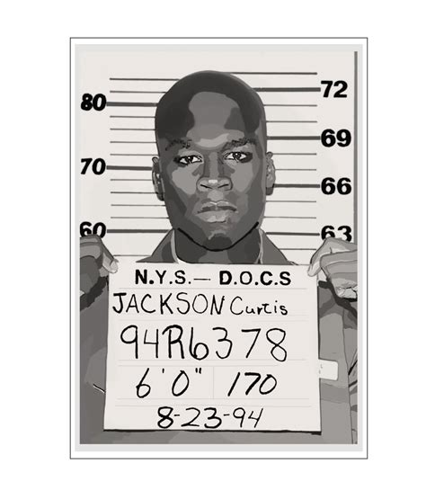 50 Cent Mugshot 1994 Curtis Jackson Unframed A4 Print - Etsy