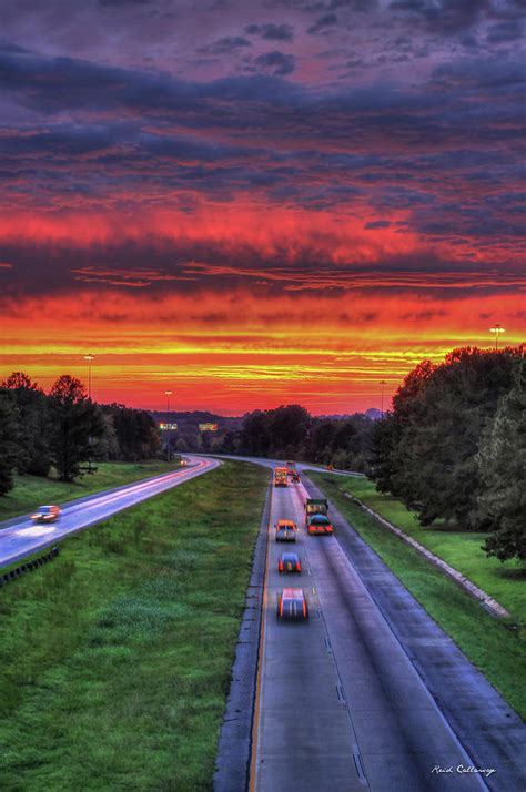 Atlanta Burning Georgia Sunset Art Photograph by Reid Callaway