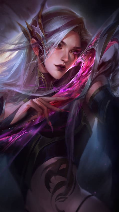 Katarina Witch LoL Art 4K #771f Wallpaper iPhone Phone