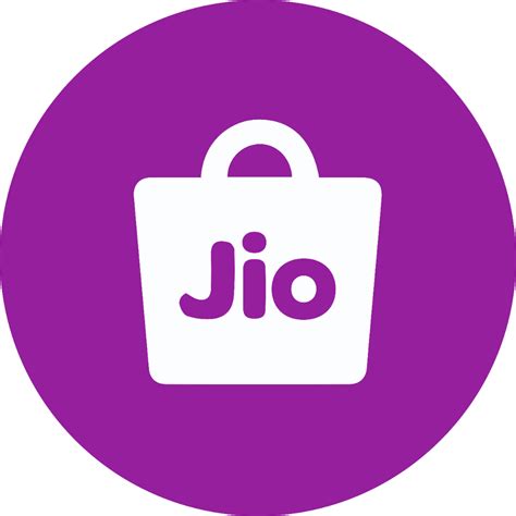 a purple and white bag with the word jio on it's front side