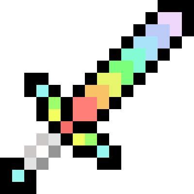 Pastel Rainbow Sword | Minecraft Items | Tynker