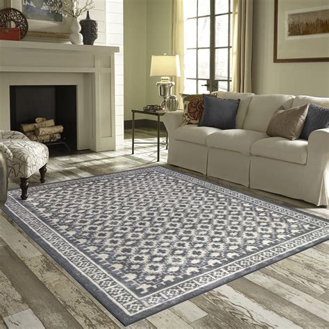 Farmhouse Area Rugs 8X10 Walmart : Mainstays Farmhouse Textured Print ...