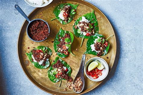 Betel leaf sambal hae bee - Recipes - delicious.com.au