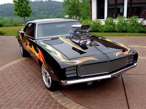 WOW! 1969 Chevy Camaro - Awesome Blower with the Flames! Only Enclosed ...