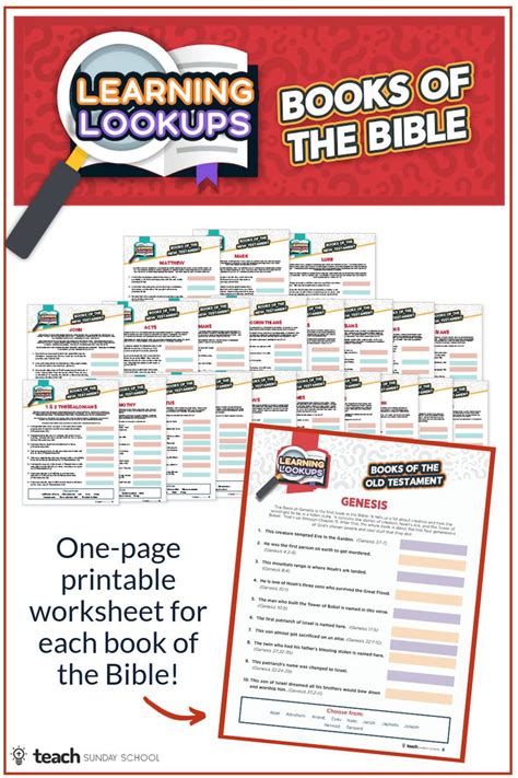 Bible Worksheets | Bible lessons for kids, Bible worksheets, Books of ...