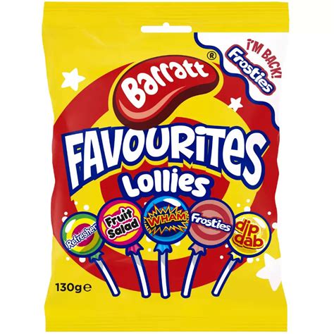 Barratt Favourites Lollies - Frosties, Dip Dab Flavour Lollypops ...