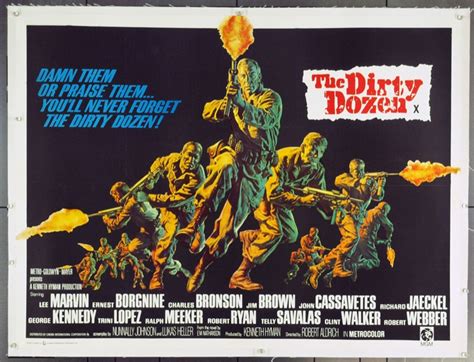 Original Dirty Dozen, The (1967) movie poster in VG condition for $650