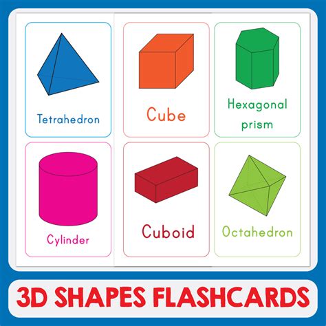 3D Shapes and their Names Flashcards | Teaching Resources